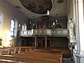 St Laurentius, Innenansicht Empore mit Orgel