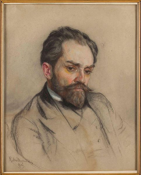 Żeromski (pastel by Kazimierz Mordasewicz, 1909)