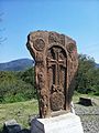 Khachkar in Kantsasar Church Artsakh.jpg