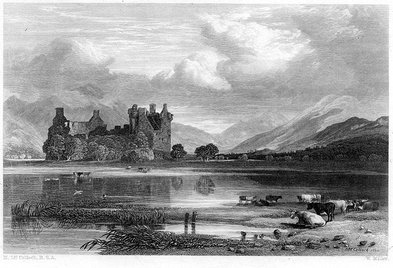 File:Kilchurn Castle engraving by William Miller after H McCulloch.jpg