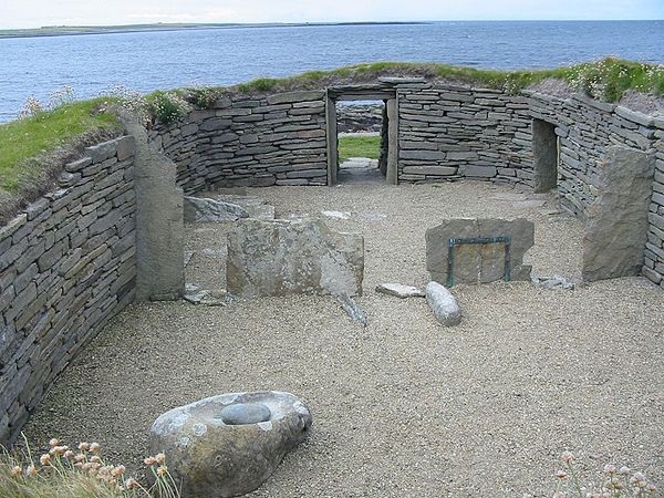 The interior of Knap of Howar