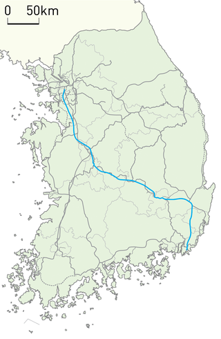 <span class="mw-page-title-main">Gyeongbu high-speed railway</span> Major Seoul-Busan transport link in South Korea