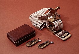 L. Gillespie's case of scarificators and a tourniquet Wellcome L0012786.jpg