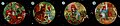Lantaarnplaatje met fragment van sprookje Roodkapje, objectnr 66080-25.JPG