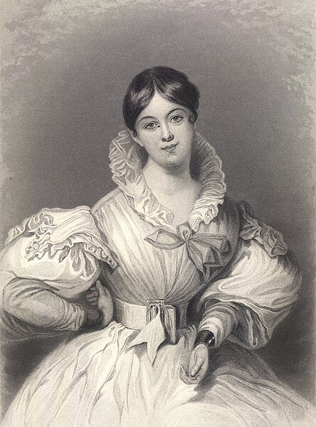 Letitia Elizabeth Landon (1802–1838); variation of the original painting by Daniel Maclise