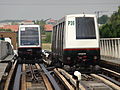 VAL 208 (links) und VAL 206 der Métro Lille