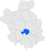 Localització de Sant Quirze del Vallès respecte del Vallès Occidental.svg