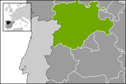Lokasi Castile dan Leon