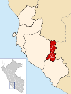 Location of the province Palpa in Ica.svg