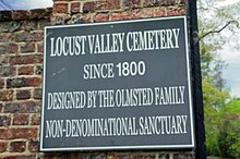 Знак на гробището Locust Valley