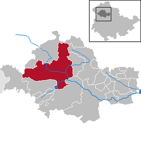 Poziția localității Mühlhausen/Thüringen