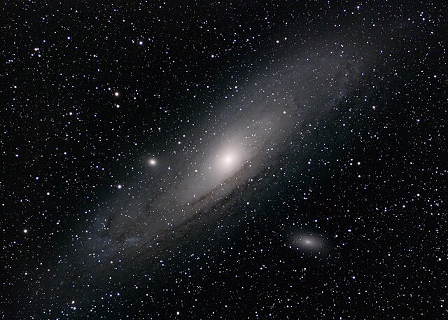 andromeda galaxy from telescope