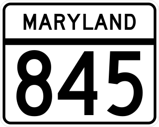 <span class="mw-page-title-main">Maryland Route 845</span>