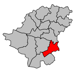 Canton de Grignols - Carte