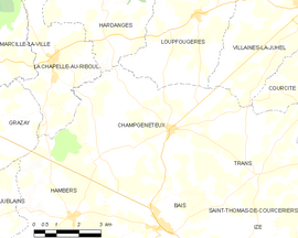 Mapa obce Champgenéteux