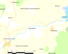 Mapa obce Bauzemont