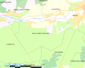 Poziția localității Avilly-Saint-Léonard