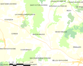 Poziția localității Maison-Maugis