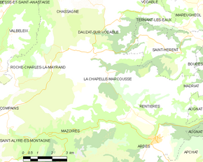Poziția localității La Chapelle-Marcousse