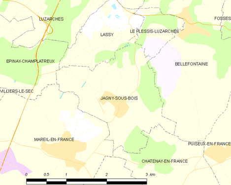 Carte de la commune.