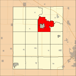 Map highlighting Taylor Township, Benton County, Iowa.svg