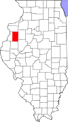 Map of Illinois highlighting Warren County.svg