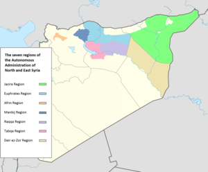 Regionerna i Rojava