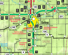 Map of Saline Co, Ks, USA.png