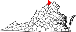 Map of Virginia highlighting Frederick County.svg