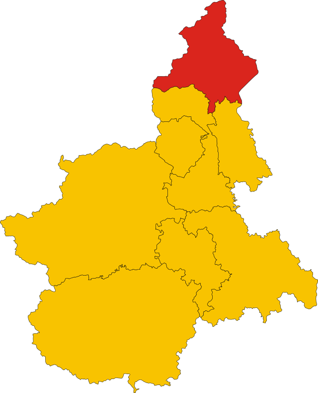 Provinsa do Verbàn Cûsio Òssola – Mappa