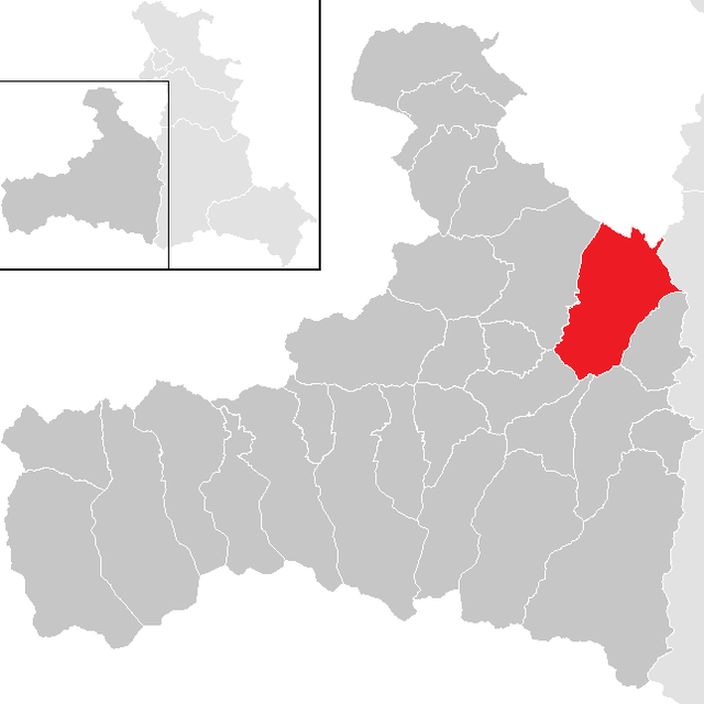 Марія-Альм на мапі округу та землі
