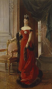 Portrait de l'impératrice Maria Feodorovna (1894), Saint-Pétersbourg, musée de l'Ermitage.