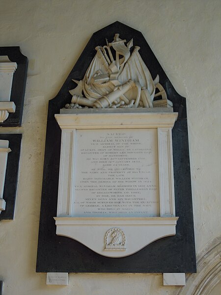 File:Memorial plaque to Vice Admiral William Lukin, Felbrigg Church 12 July 2012.JPG
