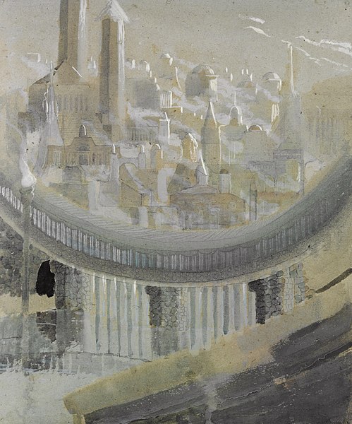 File:Mikalojus Konstantinas Ciurlionis - THE CITY (II) - 1908.jpg