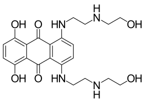 Mitoxantrone skeletal.svg