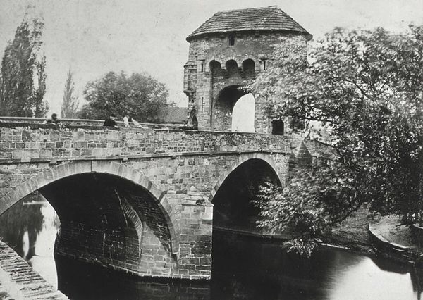 Monnow Bridge and Gatehouse, c. 1866