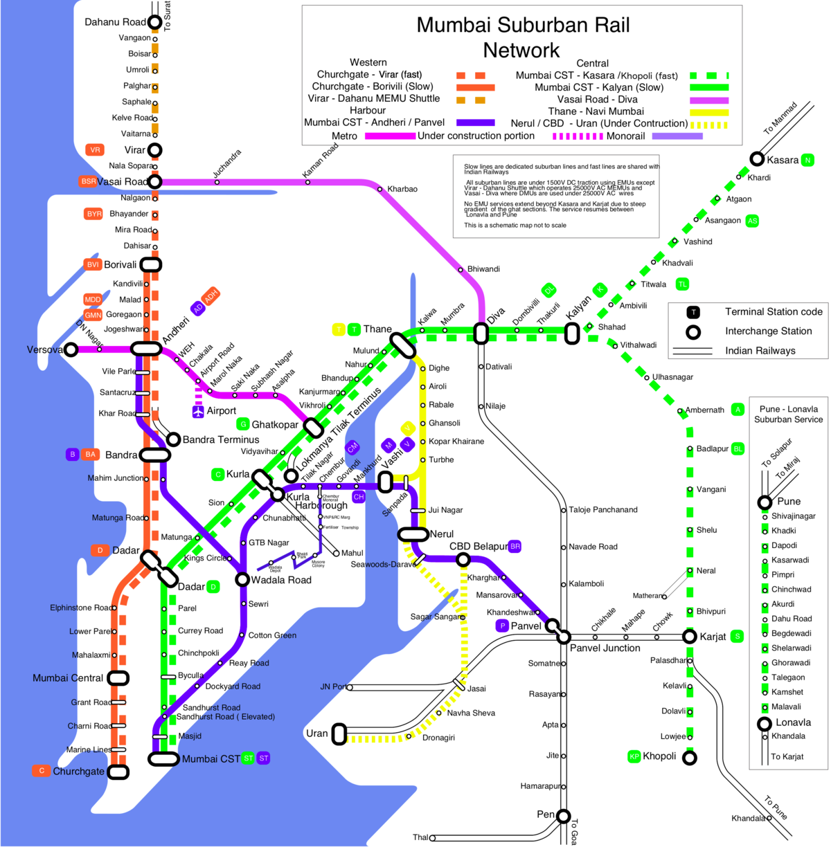 Mumbai Train Station Map File:mumbai Suburban Rail Map.png - Wikimedia Commons