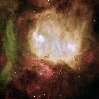 NGC 2080 Emission nebula in the constellation Dorado