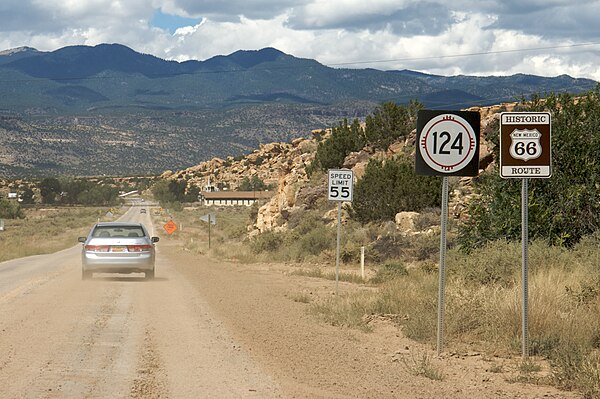 Historic Route 66 in New Mexico, USA