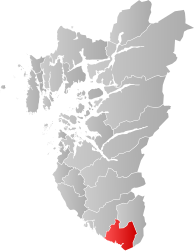 Sokndal - Carte