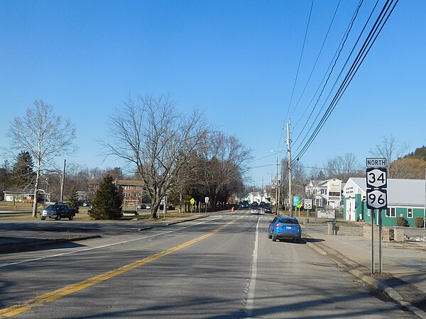 NY 34 and NY 96 northbound in Spencer