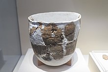 20,000-10,000 year old pottery with re-construction repairs found in the Xianrendong cave, China. National Museum of China 2014.02.01 14-43-38.jpg