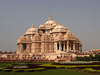 Akshardham Temple, a Hindu temple in New Delhi, India built in 2005.