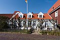 This is a photograph of an architectural monument. It is on the list of cultural monuments of Norderney, no. 45202000034. Deutsch: Wilhelmstraße 6, Norderney