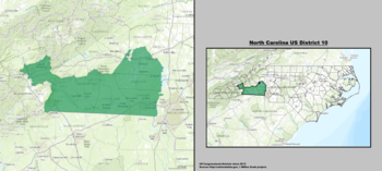 Norda Carolina Usona Kongresa Distrikto 10 (ekde 2013).
tif