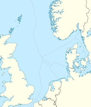 SS Narva находится в Северном море.
