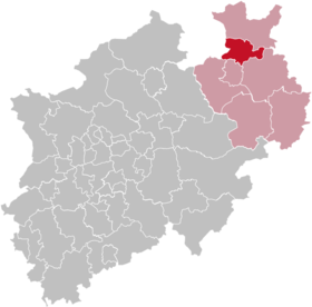 Localisation de Arrondissement de Herford