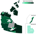 2015 Northwest Territories general election - Voter turnout by riding