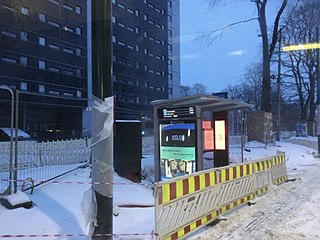 <span class="mw-page-title-main">Nybrua tram stop</span> Tram station in Oslo, Norway