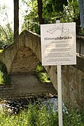 Arch bridge made of granite (Himmelsbrücke; Dorfbachbrücke Sohland)